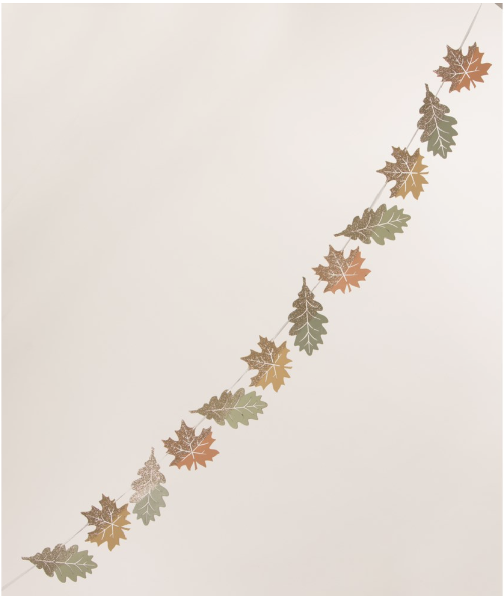 ELEGANT FALL LEAF GARLAND Bethany Lowe Designs Thanksgiving Decor Bonjour Fete - Party Supplies