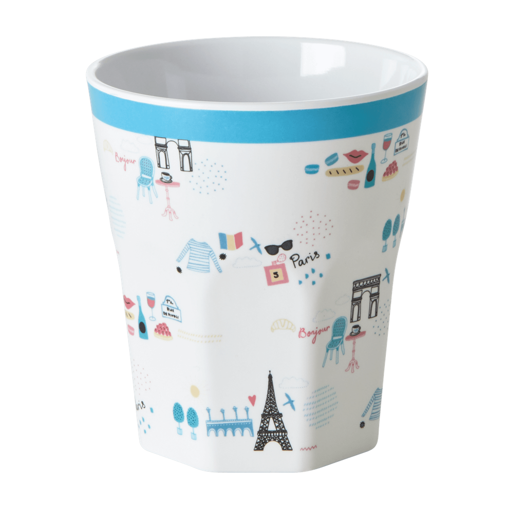 Cup Large with Paris Print RicebyRice Bonjour Fete - Party Supplies