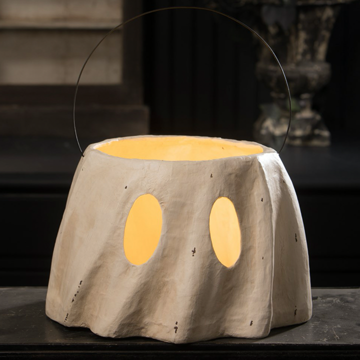 GHOST BUCKET LARGE Bethany Lowe Designs Halloween Home Bonjour Fete - Party Supplies