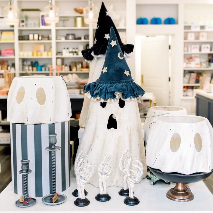 GHOST BUCKET LARGE Bethany Lowe Designs Halloween Home Bonjour Fete - Party Supplies