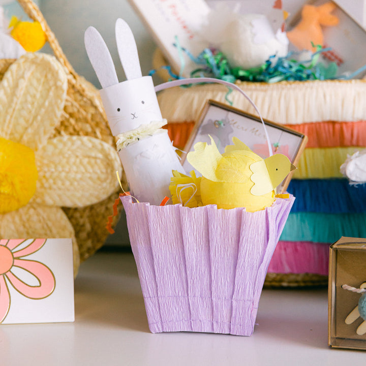FRINGED BUNNY TABLE CRACKERS Meri Meri Easter Favors Bonjour Fete - Party Supplies