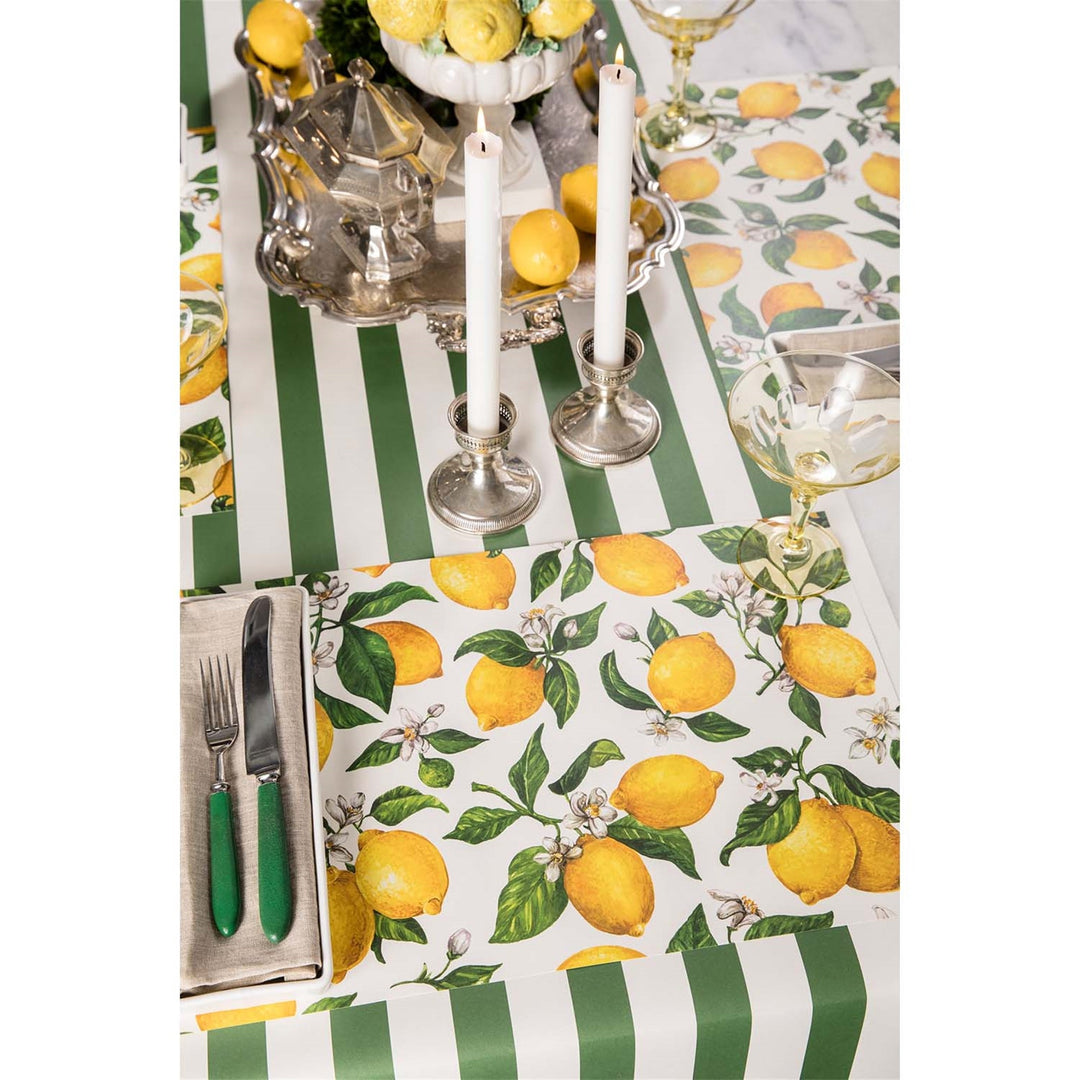LEMON PLACEMATS Hester & Cook Table Covers & Placemats Bonjour Fete - Party Supplies