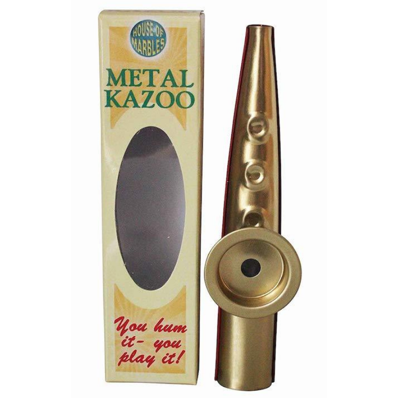 REAL MUSICAL METAL KAZOO House of Marbles Small Toy Favor Bonjour Fete - Party Supplies
