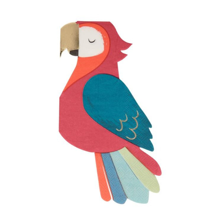 PARROT NAPKINS Meri Meri Napkins Bonjour Fete - Party Supplies