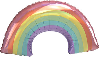 IRIDESCENT PASTEL RAINBOW BALLOON Anagram Balloon Bonjour Fete - Party Supplies