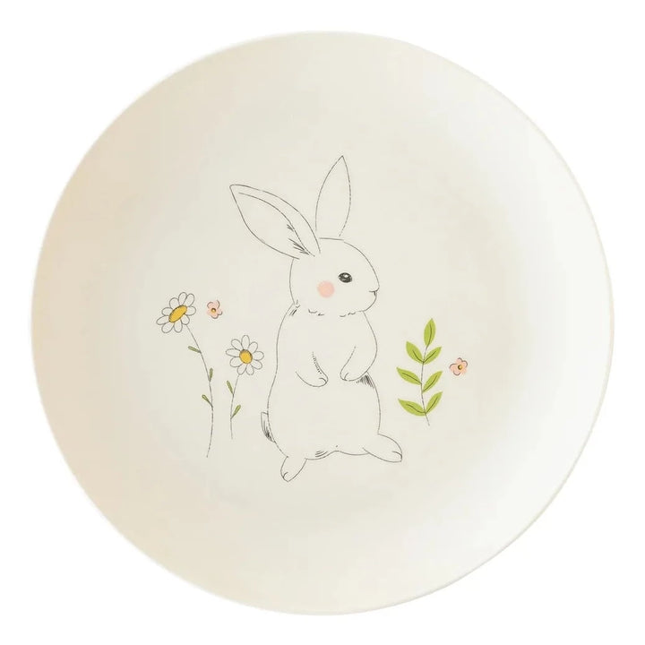 EASTER BUNNY REUSABLE BAMBOO PLATES My Mind's Eye Easter tableware Bonjour Fete - Party Supplies