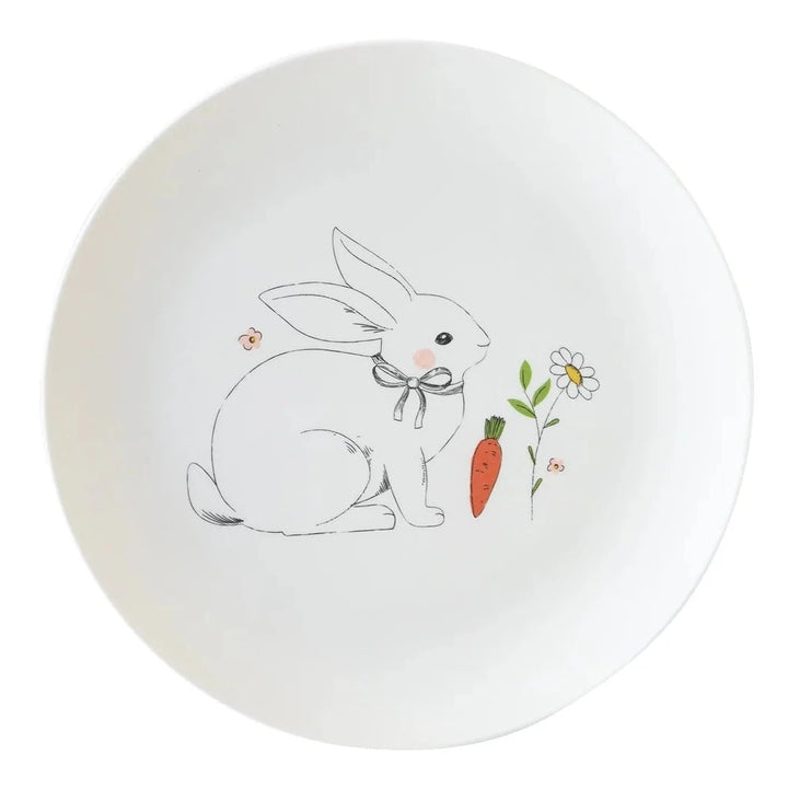 EASTER BUNNY REUSABLE BAMBOO PLATES My Mind's Eye Easter tableware Bonjour Fete - Party Supplies