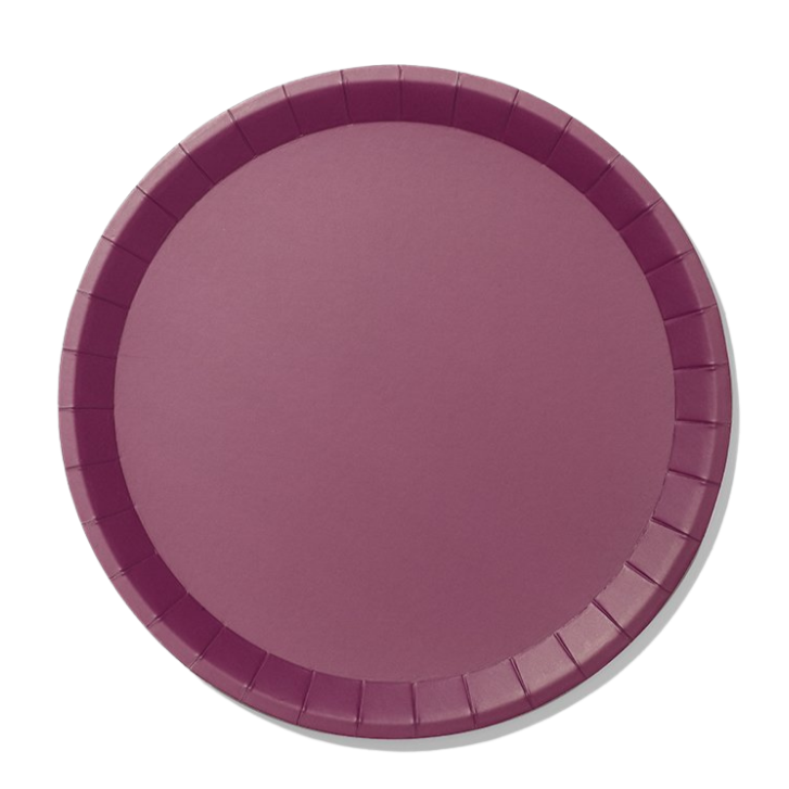 PLUM LARGE PAPER PARTY PLATES Coterie Party Supplies Plates Bonjour Fete - Party Supplies