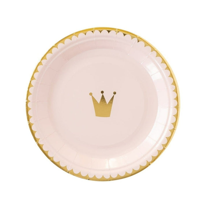 PRINCESS CROWN PLATES My Mind’s Eye Bonjour Fete - Party Supplies