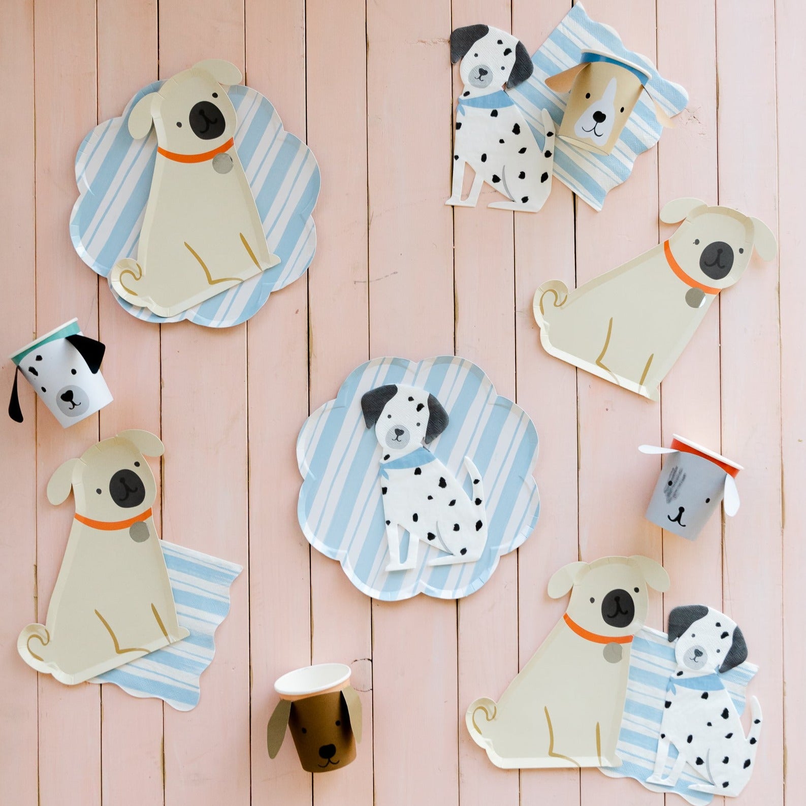 PUPPY NAPKINS Meri Meri Napkins Bonjour Fete - Party Supplies