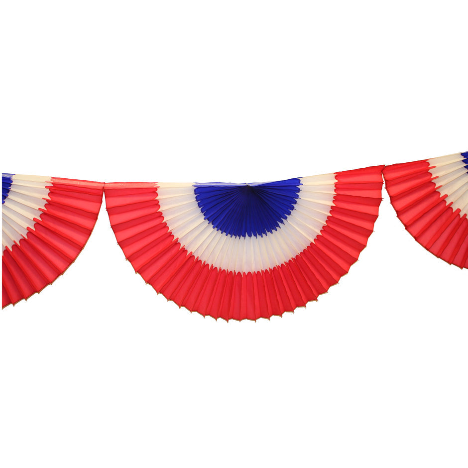 RED WHITE & BLUE HONEYCOMB BUNTING FAN GARLAND Devra Party Garlands & Banners Bonjour Fete - Party Supplies