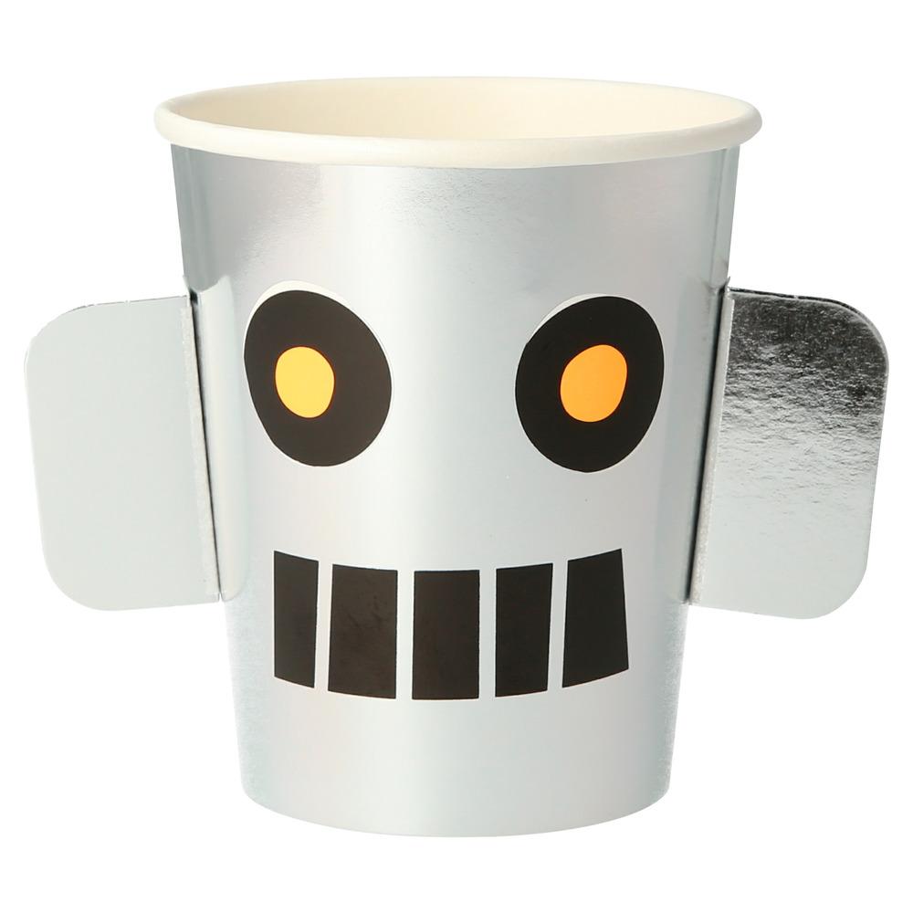 ROBOT CUPS Meri Meri Cups Bonjour Fete - Party Supplies