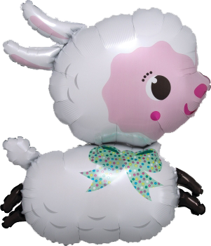 SHEEP FOIL BALLOON Anagram Balloon Bonjour Fete - Party Supplies