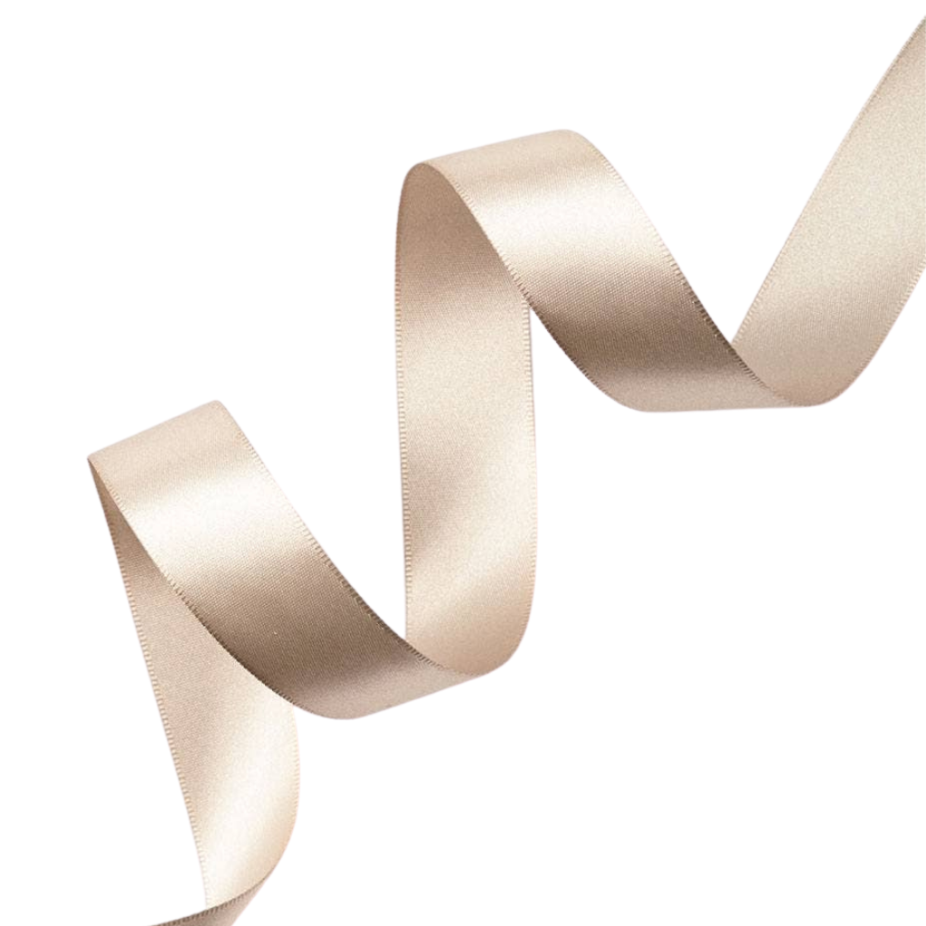 STONE SATIN RIBBON Waste Not Paper Ribbon & Twine Bonjour Fete - Party Supplies