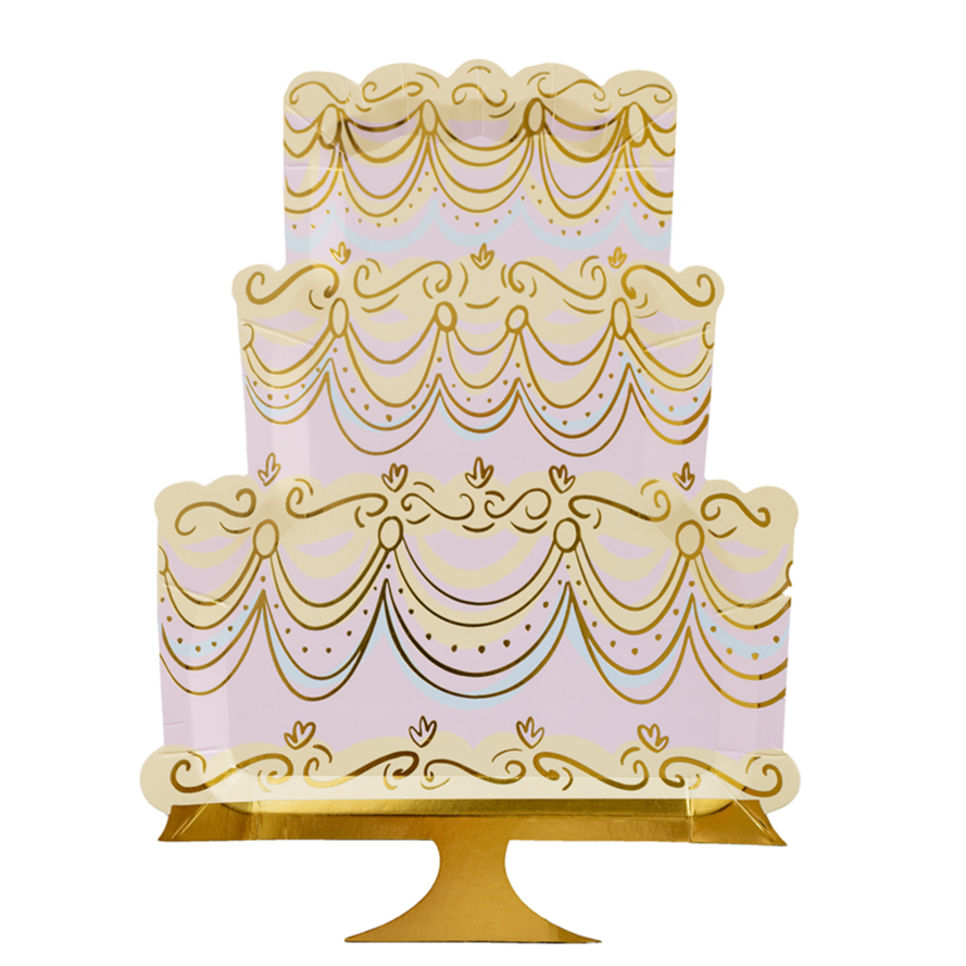 LET THEM EAST CAKE PLATES Jollity & Co. Bonjour Fete - Party Supplies