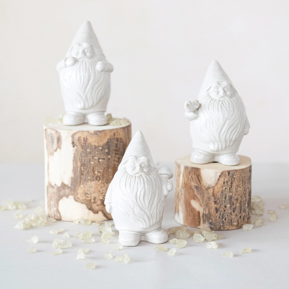 STONEWARE GNOME BY CREATIVECO-OP Creative Co-op Bonjour Fete - Party Supplies