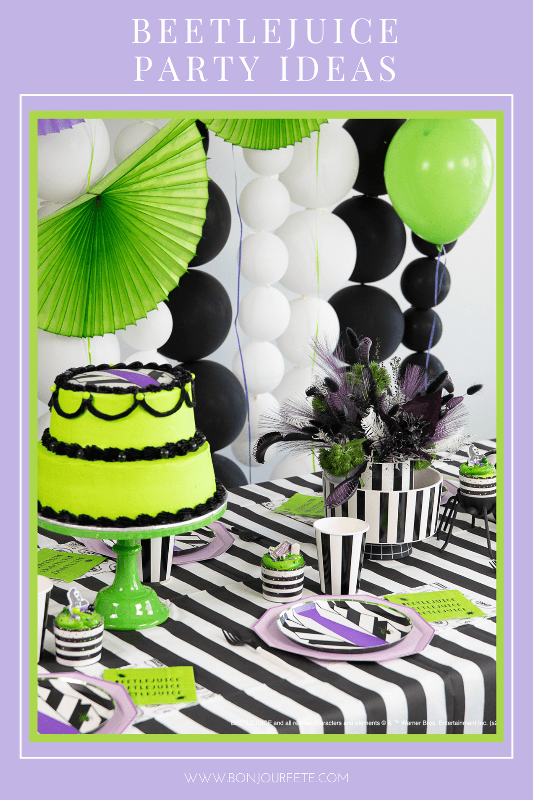 How to Host a Showstopping Beetlejuice-themed Halloween Party blog post
