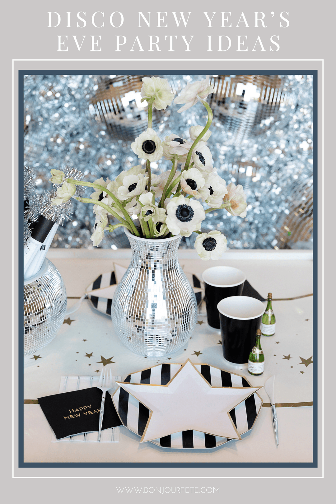 Disco Themed New Year's Eve Party Ideas blog post