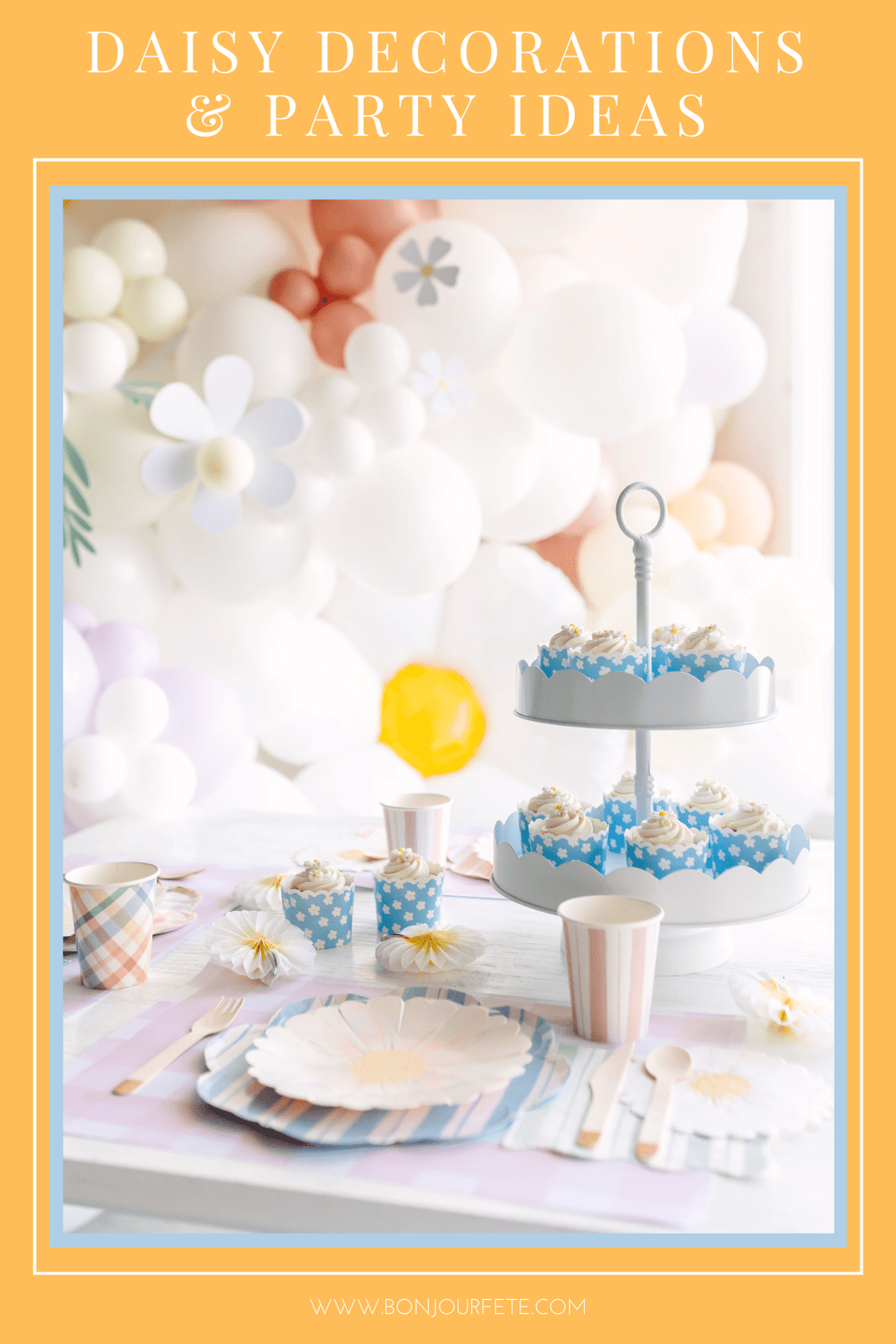 Daisy Party Supplies & Daisy Decoration Ideas blog post