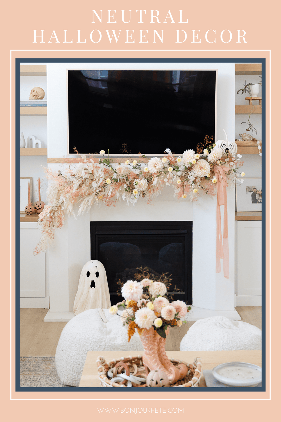 Neutral & Chic Halloween Home Decorations blog post