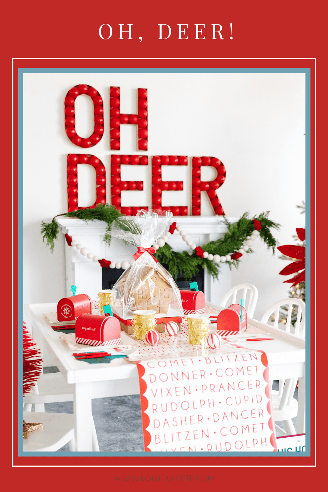 REINDEER THEMED KIDS CHRISTMAS PARTY