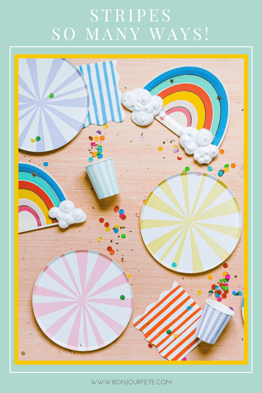 STRIPES, SO MANY WAYS! HOW TO USE STRIPED PARTY SUPPLIES