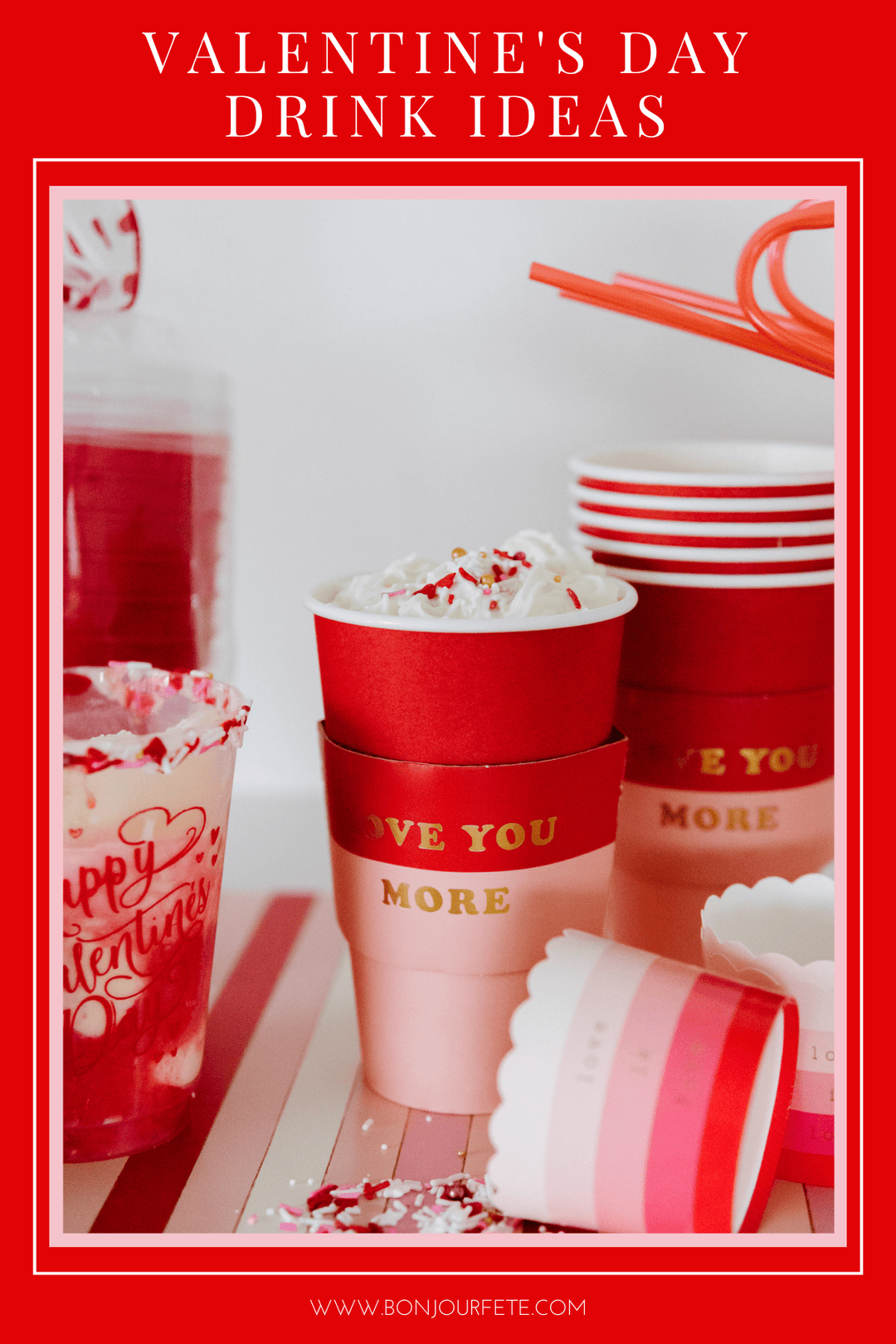 Valentine's Day Drink & Treat Ideas blog post