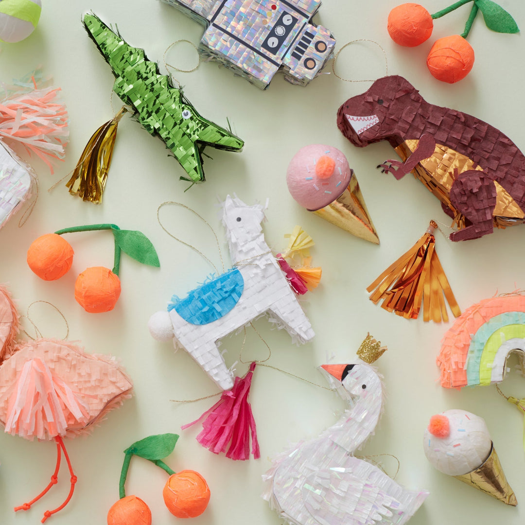 Miniature piñatas for kids party favors