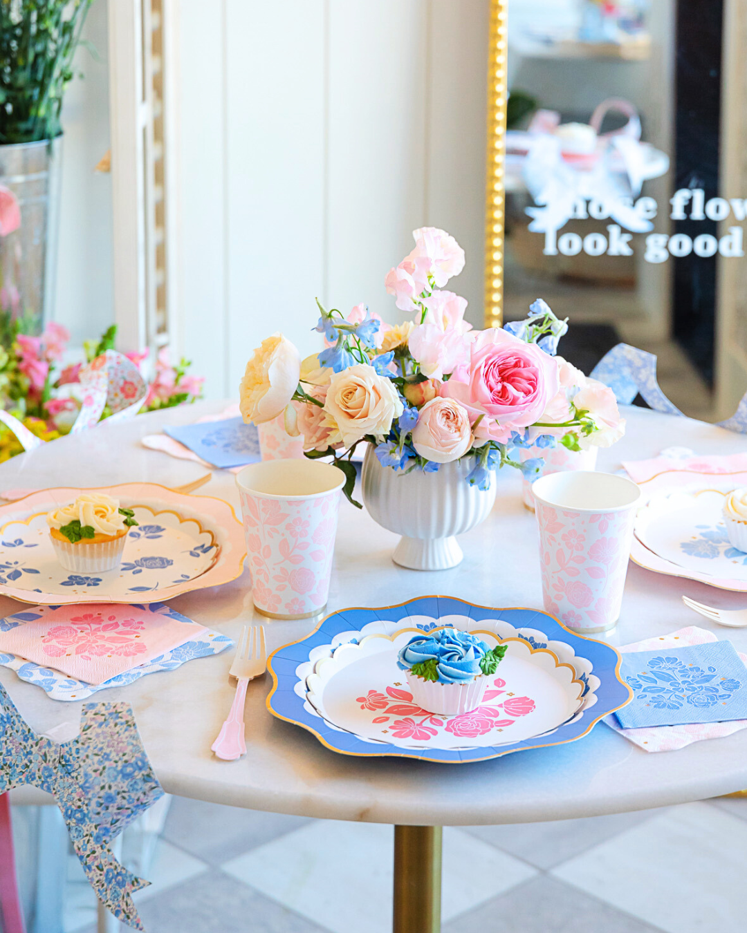 Bridal shower party supplies and bridal shower decorations.