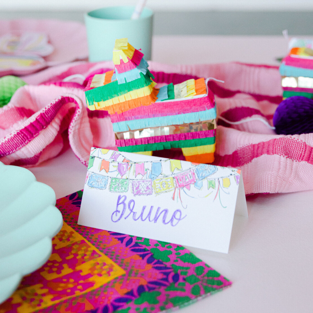 Place cards and table accents to use for any party theme.
