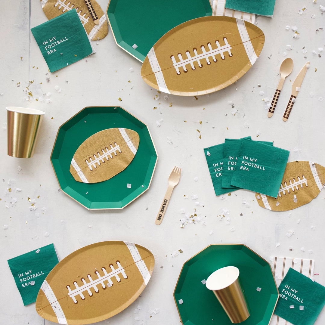 Super Bowl party supplies for a sports theme party or Super Bowl tailgate