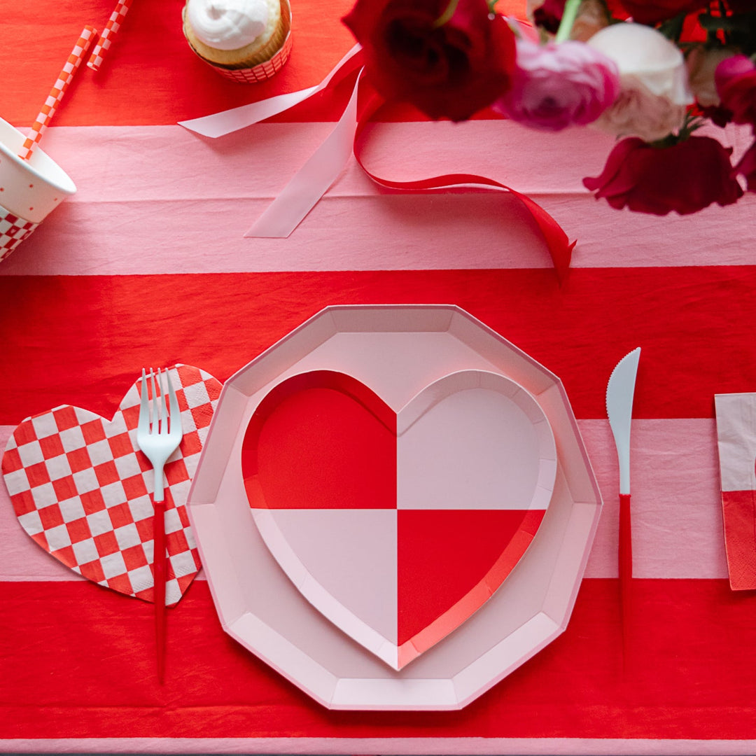 Heart Shaped Plates Tableware for Parties