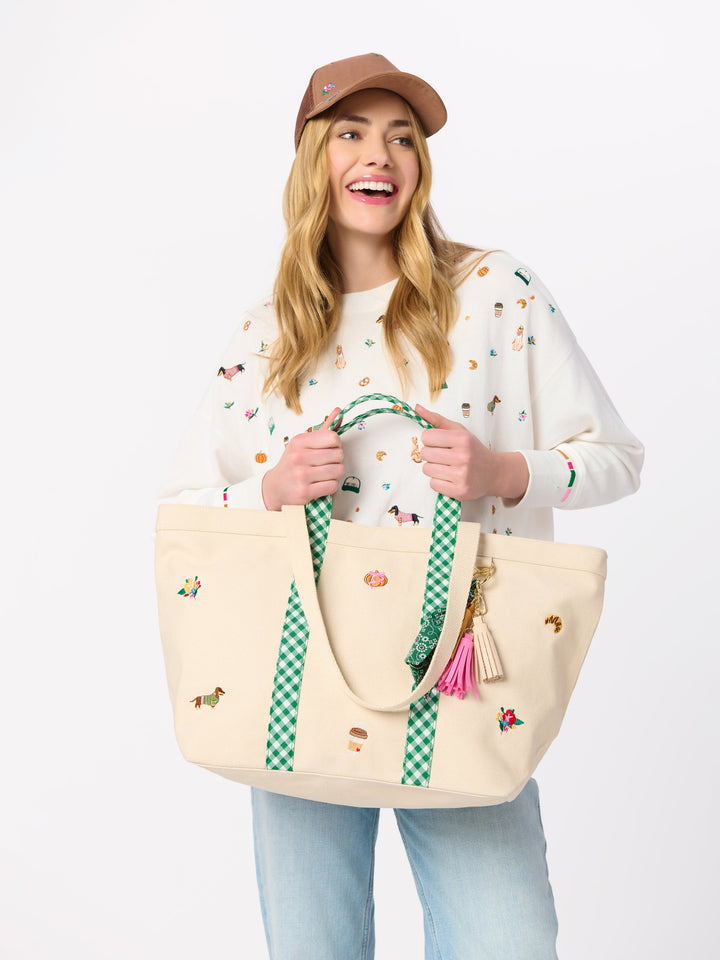 Shiraleah Fall Icon Tote, Green