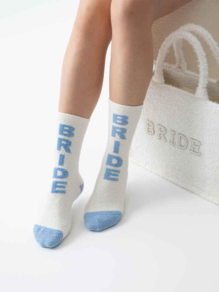 Shiraleah "Bride" Socks, Ivory Shiraleah Retail Socks Shiraleah "Bride" Socks, Ivory Bonjour Fete - Party Supplies