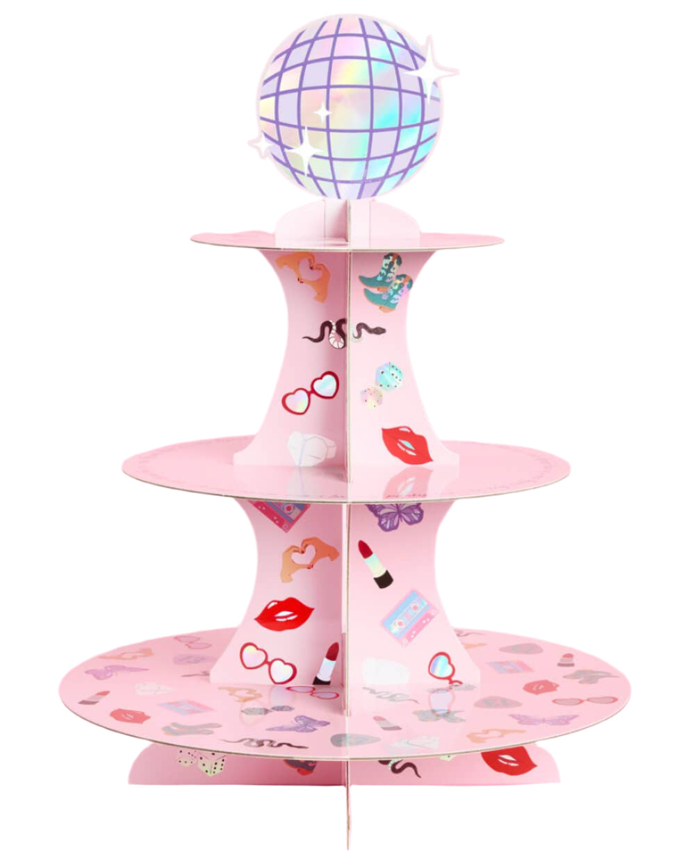 Party Era Cupcake Tower - 3 tiered display, dessert stand xo, Fetti Party Era Cupcake Tower - 3 tiered display, dessert stand Bonjour Fete - Party Supplies