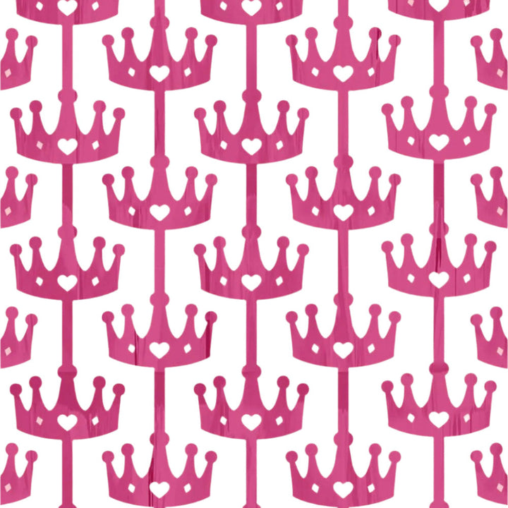 PRINCESS CROWN FOIL CURTAIN xo, Fetti xo, Fetti Collective PRINCESS CROWN FOIL CURTAIN Bonjour Fete - Party Supplies
