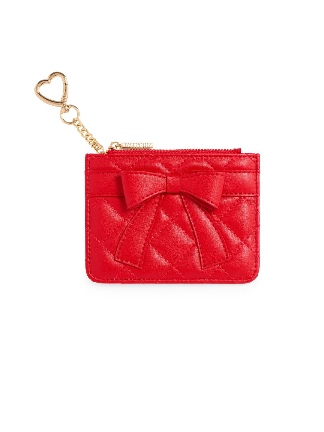 Shiraleah Quilted Bow Card Case Shiraleah Retail Wallets & Card Cases RED Shiraleah Quilted Bow Card Case Bonjour Fete - Party Supplies