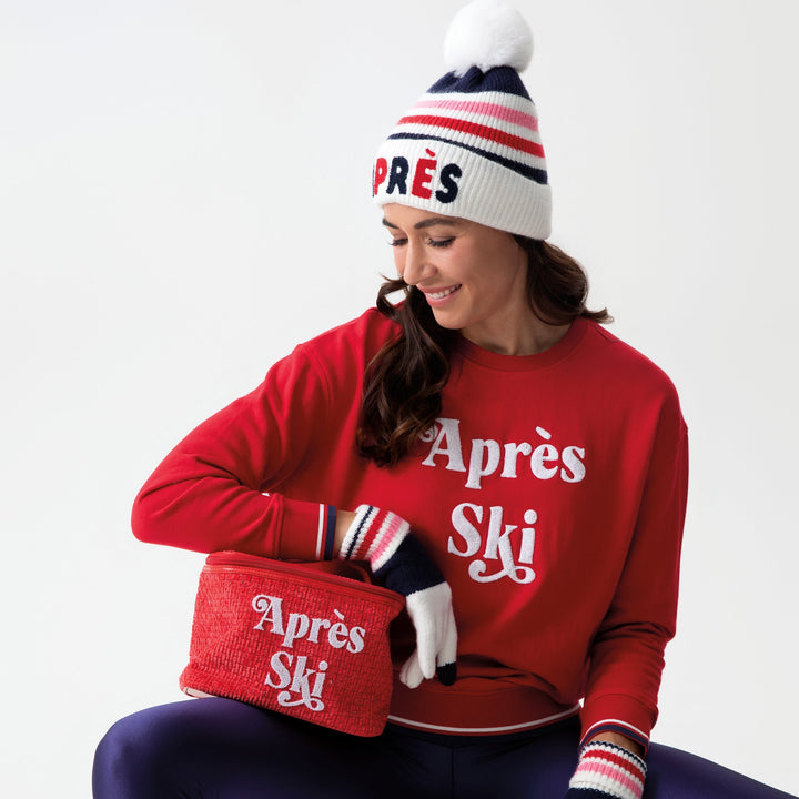 Shiraleah "Apres Ski" Cosmetic Case, Red Shiraleah Retail Zip Pouches Shiraleah "Apres Ski" Cosmetic Case, Red Bonjour Fete - Party Supplies