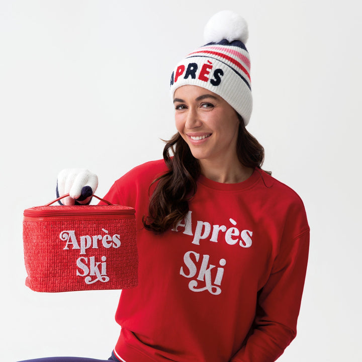 Shiraleah "Apres Ski" Cosmetic Case, Red Shiraleah Retail Zip Pouches Shiraleah "Apres Ski" Cosmetic Case, Red Bonjour Fete - Party Supplies
