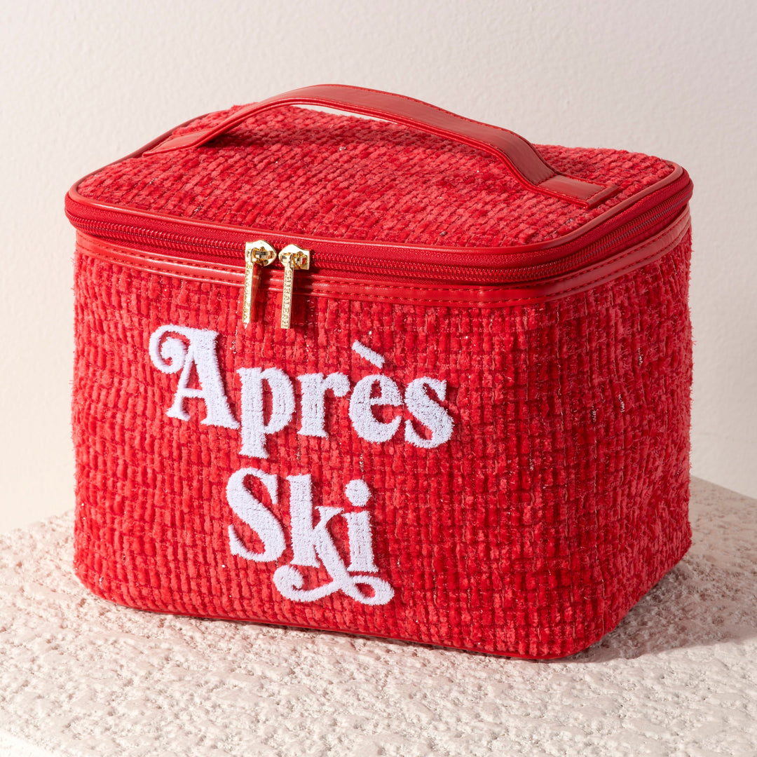 Shiraleah "Apres Ski" Cosmetic Case, Red Shiraleah Retail Zip Pouches Shiraleah "Apres Ski" Cosmetic Case, Red Bonjour Fete - Party Supplies
