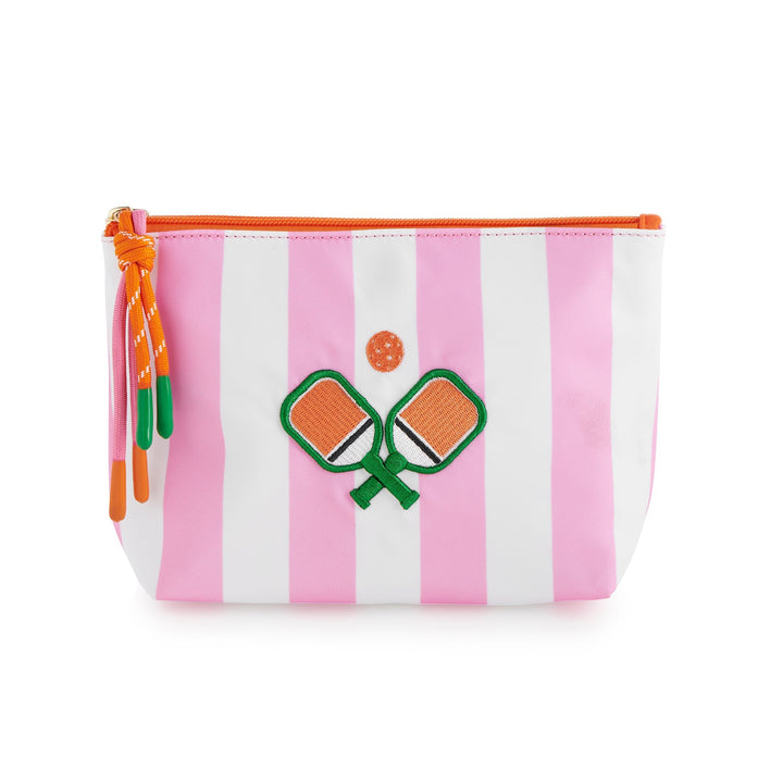 Shiraleah Stripe Paddles Medium Zip Pouch, Multi Shiraleah Retail Zip Pouches Shiraleah Stripe Paddles Medium Zip Pouch, Multi Bonjour Fete - Party Supplies