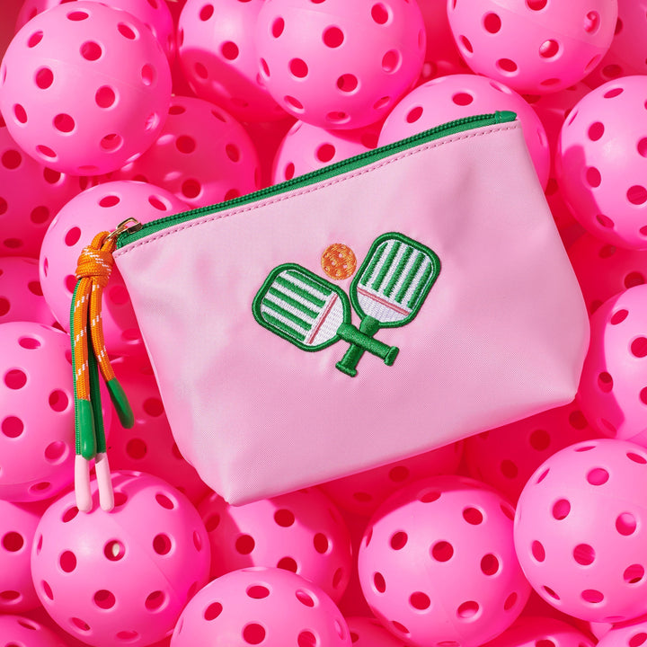 Shiraleah Paddles Small Zip Pouch, Pink Shiraleah Retail Zip Pouches Shiraleah Paddles Small Zip Pouch, Pink Bonjour Fete - Party Supplies