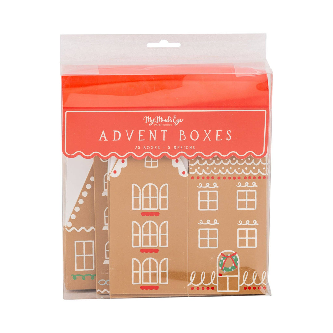 GBD1209 -  Gingerbread House Advent Boxes My Mind’s Eye GBD1209 -  Gingerbread House Advent Boxes Bonjour Fete - Party Supplies