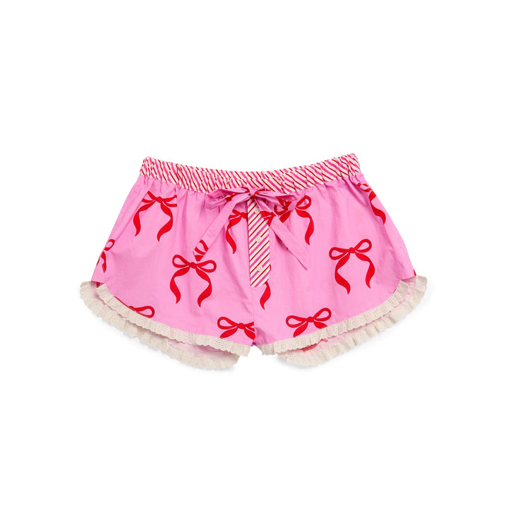 Shiraleah Bow Boxer Short, Pink Shiraleah Retail Shorts SMALL Shiraleah Bow Boxer Short, Pink Bonjour Fete - Party Supplies