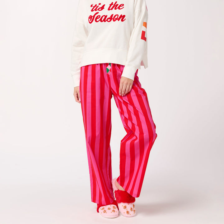 Shiraleah Festive Stripe Boxer Pant Shiraleah Retail Pants Shiraleah Festive Stripe Boxer Pant Bonjour Fete - Party Supplies