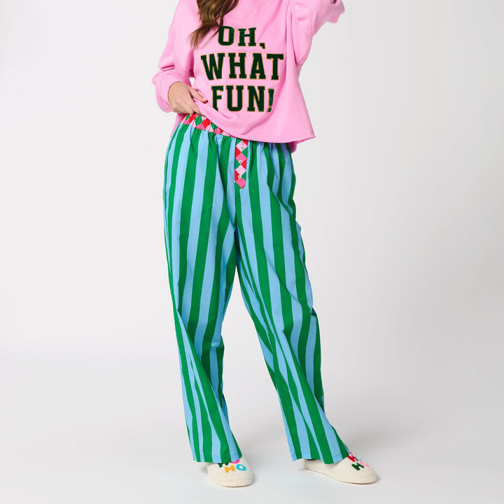 Shiraleah Festive Stripe Boxer Pant Shiraleah Retail Pants Shiraleah Festive Stripe Boxer Pant Bonjour Fete - Party Supplies