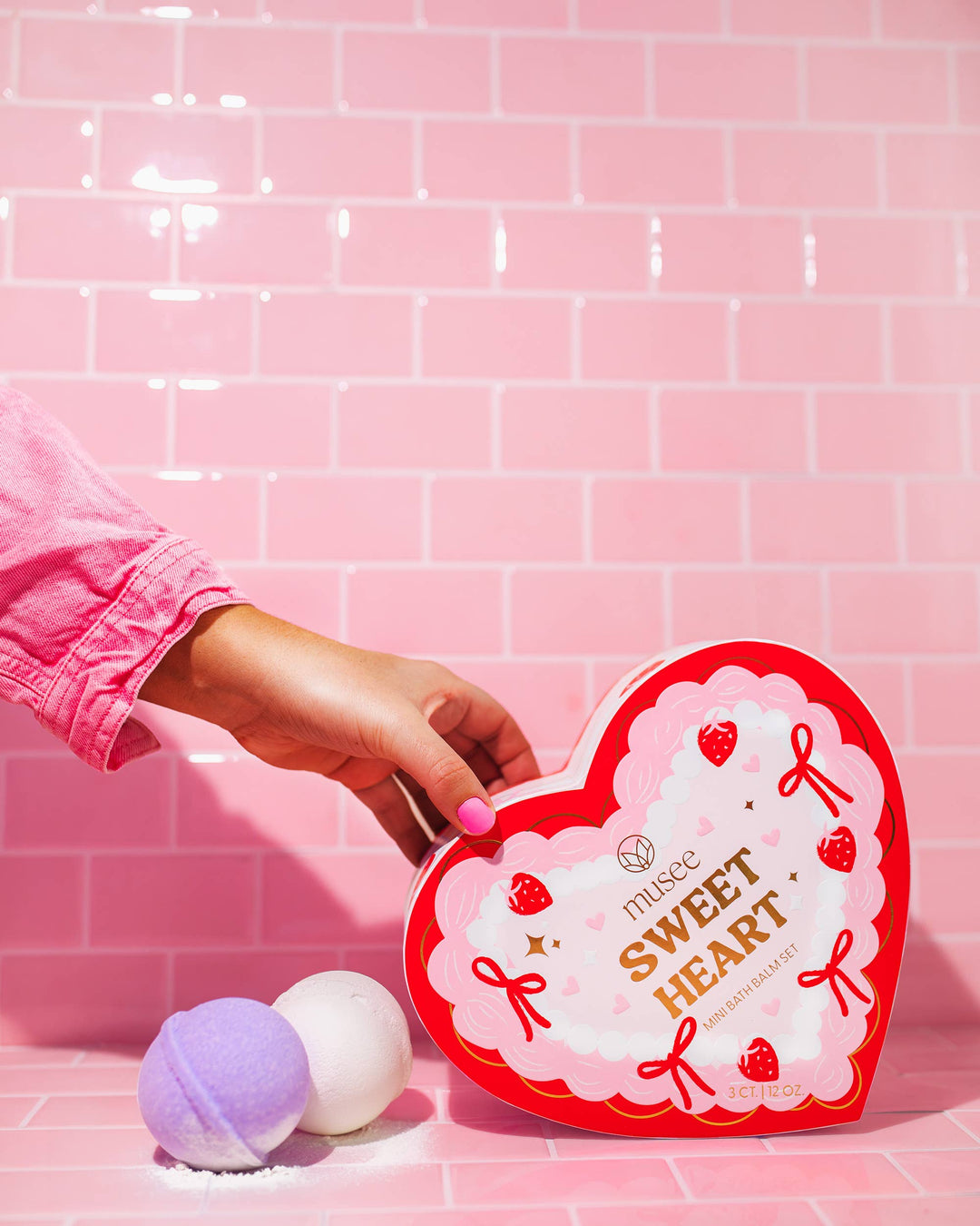 Sweet Heart Three Bath Balm Set Musee Sweet Heart Three Bath Balm Set Bonjour Fete - Party Supplies