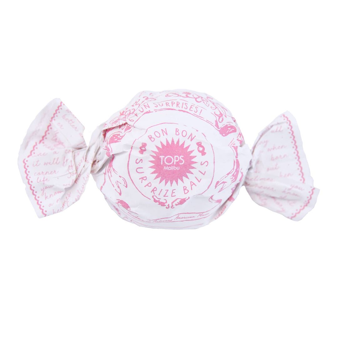 PINK BON BON TREAT MINI SURPRISE BALL TOPS Malibu Pinatas | Surprise Balls | Party Crackers PINK BON BON TREAT MINI SURPRISE BALL Bonjour Fete - Party Supplies