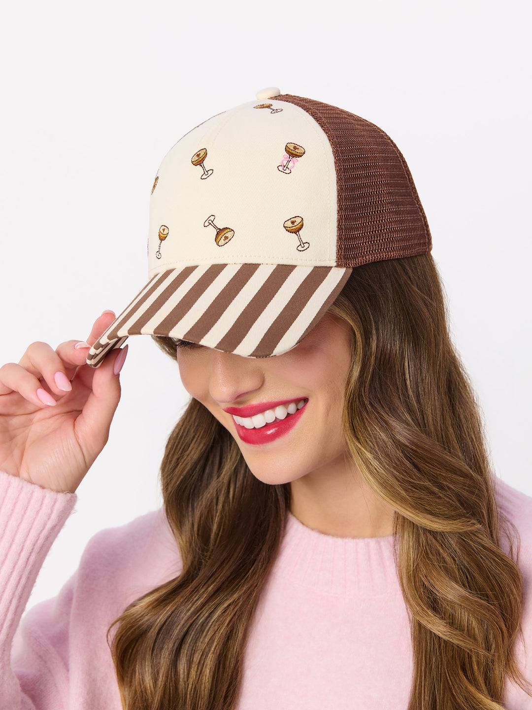 Shiraleah Espresso Martini Trucker Hat, Brown