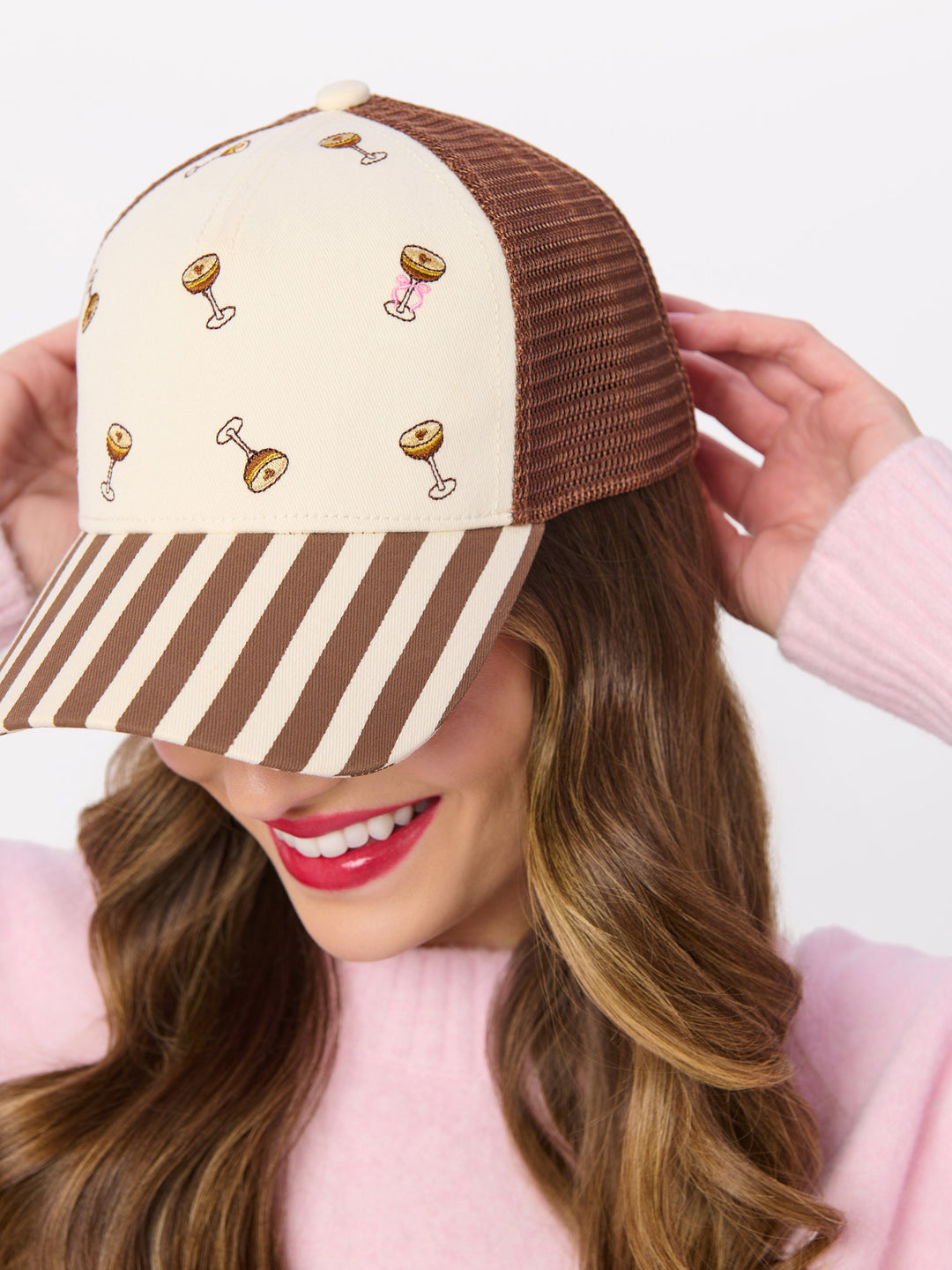 Shiraleah Espresso Martini Trucker Hat, Brown
